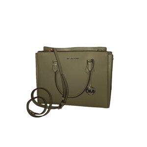 Michael Kors Hope Large Saffiano Leather Satchel – Green